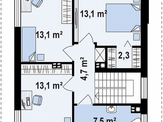 Проект кирпичного дома 170 м2
